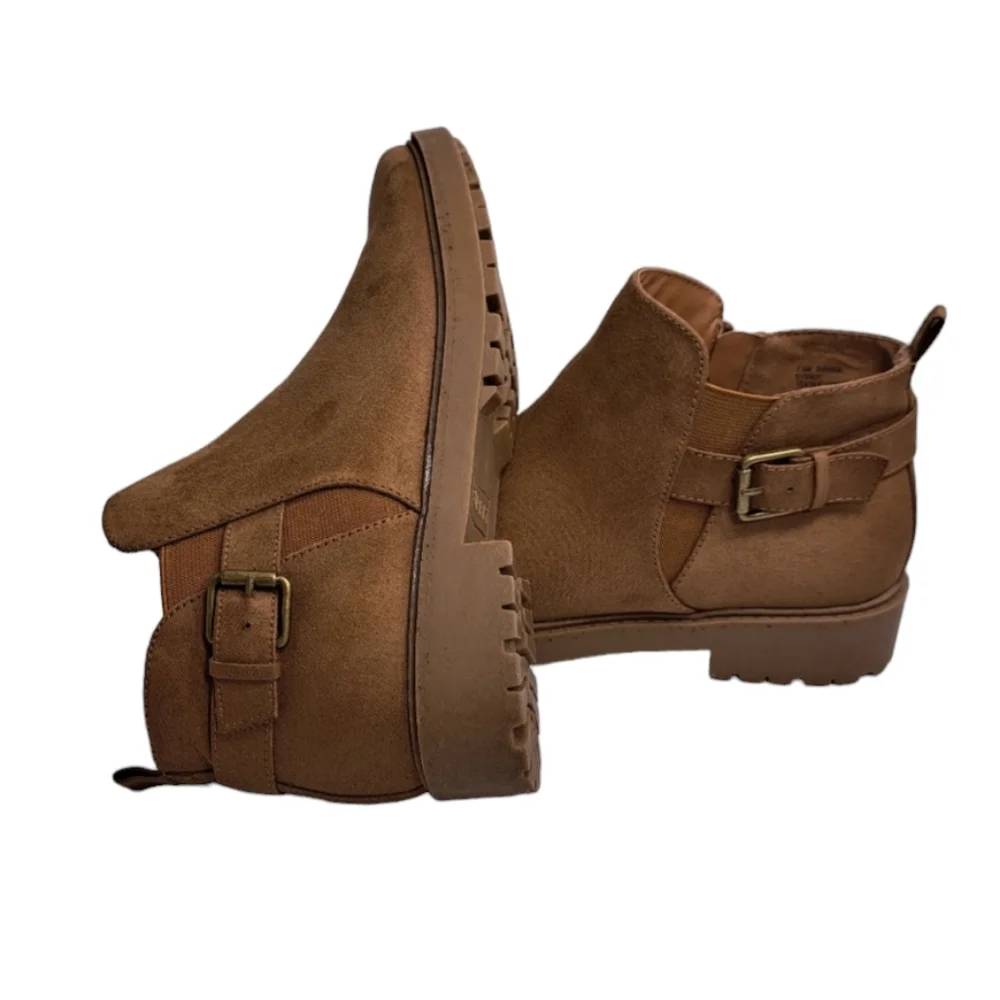 ESPRIT Women's Suede Ankle Boots Brown Size 7.5 M - Picture 1 of 16